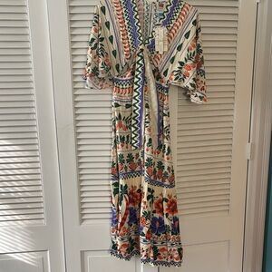FARM Rio Vibrant Patterned Maxi Dress